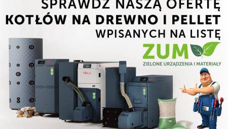 Kotły wpisane na listę ZUM